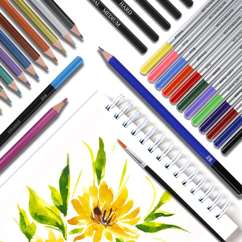 71-Piece Professional Colored Oil Pencils Drawing Set