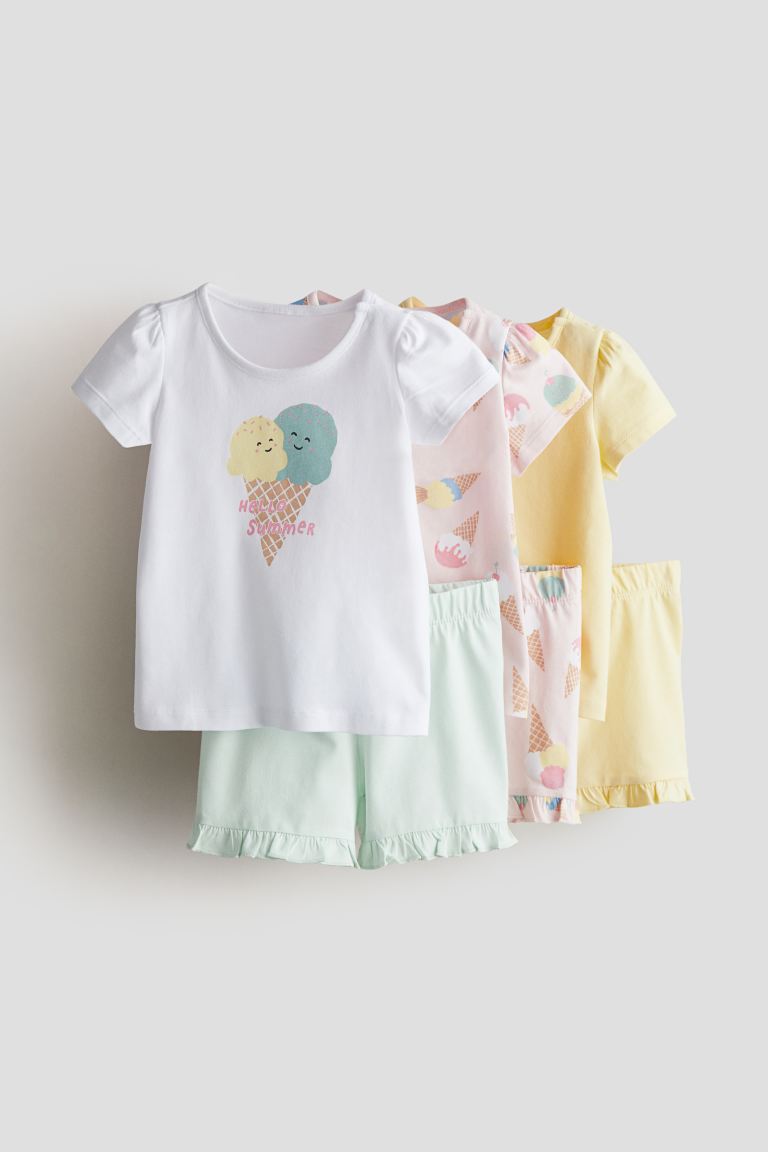 

Комплект из 3 пижам HM желтый Hello Summer