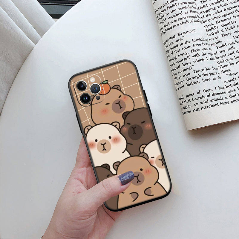 IR4 Capybara Cute Shell for Samsung Note 20 10 S25 Plus Ultra Lite A51 A52 A53 A71 A72 A73 M20 M30 M21 M31 M51 A11 A70 A56 A26
