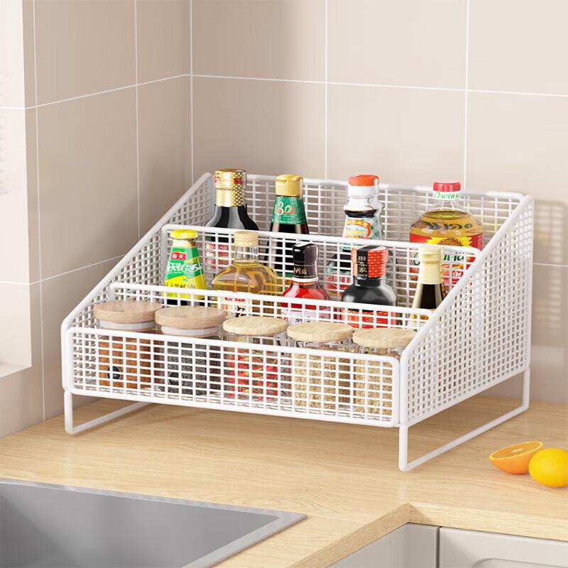 Modern Tabletop Seasoning Spice Rack with Cup Holder