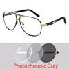Double Girder Frame Square Myopia Sunglasses UV Driving Eye Glasses Men Prescription Diopter Eyewear 0 -0.5 -0.75 To -6.0