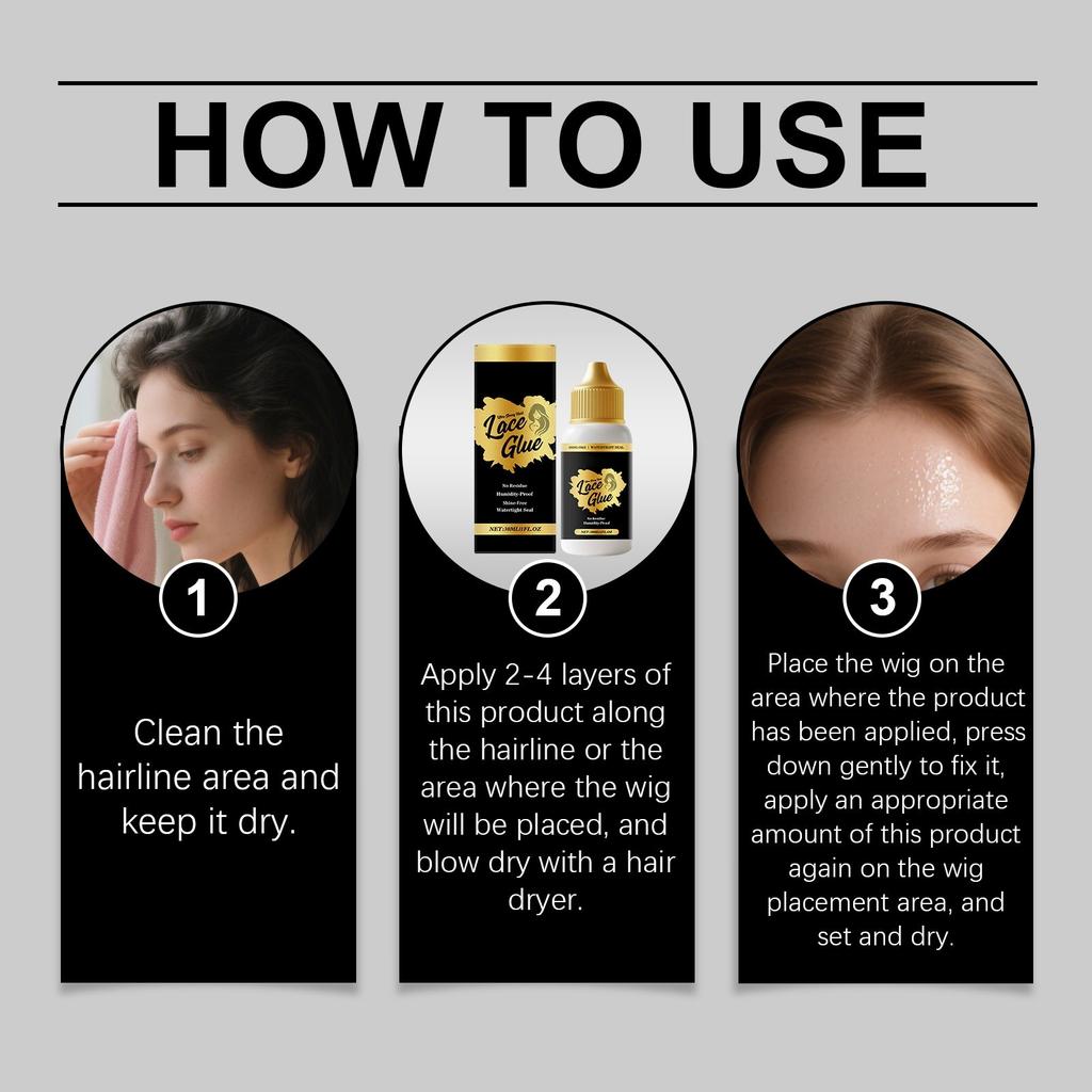 Lace Wig Glue Is Firm And The Wig Cover Is Not Easy To Fall Off Unexpectedly. Lace Hair Net Glue,30ml