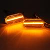 2Pcs Dynamic Side Marker Turn Signal Sequential Blinker Indicator Light for Volkswagen VW Golf Golf3/4Bora Bora/Passat/Lupo/Polo