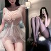 Sex Underwear Exposed Breasts Pure Desire Small Breasts Seduction Mesh Nightgown Hot No-take-off Suit Flirting Sex Underwear Uniform