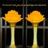 Legierung Kupfer Lotus LED Wiederaufladbare Bodhisattva Buddha Tempelleuchte