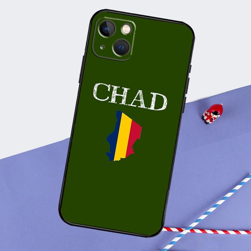 Republic of Chad Flag Phone Case For iPhone 16 15 14 11 12 13 Pro Max Mini X XR XS Max 7 8 Plus Cover Coque