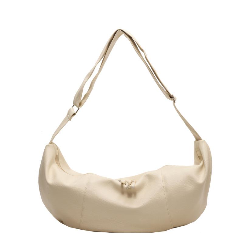 Large capacity bag women's autumn and winter new retro shoulder messenger bag niche texture women's dumpling bag