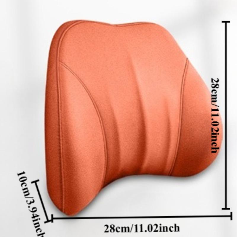 New Suede Memory Foam Car Lumbar Support, Car Seat Cushion And Lumbar Support Pillow