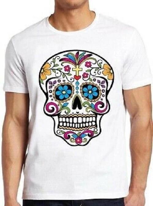 Sugar Skull Calavera Art Mandala Present Funny Cool Gift Tee T Shirt M197 XL
