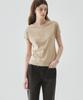 Deuloupisumeon Supima Silket Dolman Boat Neck Short Sleeve T-Shirt [Black]