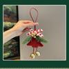 Christmas Atmosphere Pendant Gift Star Plush Bow Christmas Tree Red Pendant Wind Chime Creative Gift