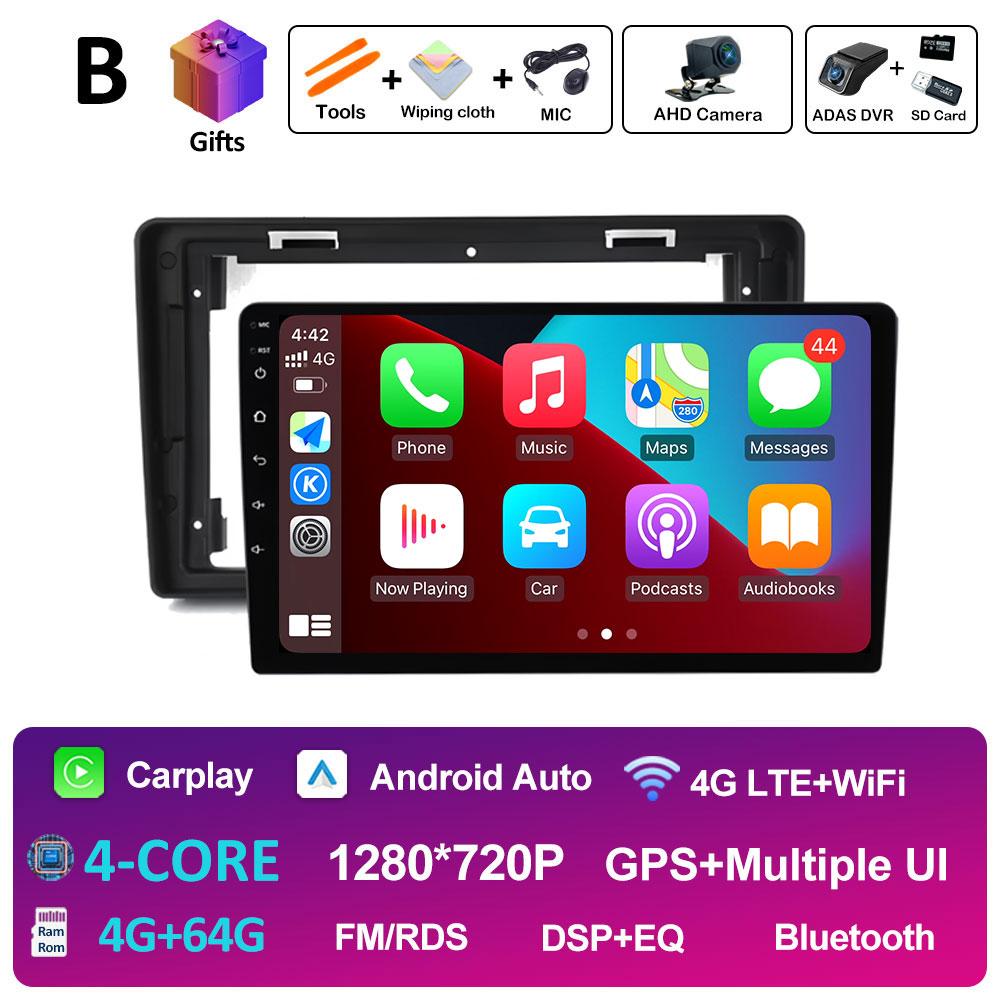 Smart Syetem GPS Navigarion For Citroen C2 C3 2001 2002 2003 2004 - 2010 Android 14 Wireless Carplay Cooling Fan Blurtooth WIFI