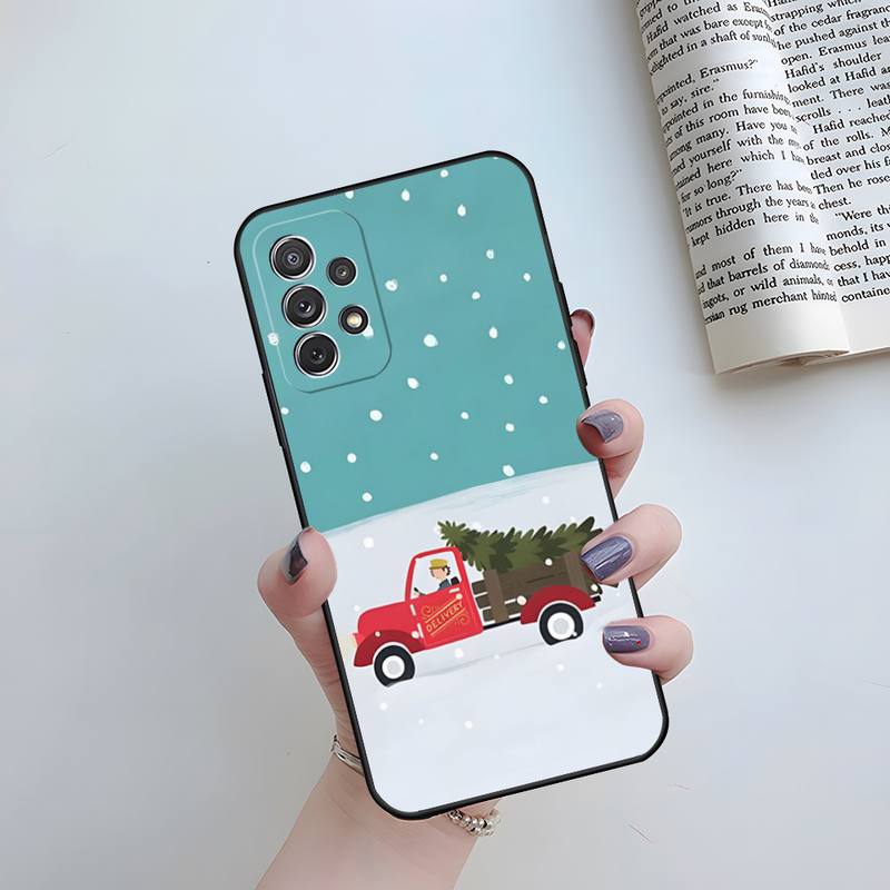 Christmas Gift Santa Claus Phone Case Funda For Samsung S20 Lite S22 S30 Ultra S21 Fe S9 S10 E Plus Shockproof Back Cover