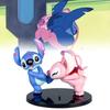 Entzückende Anime Stitch Angel Paar Figuren Pvc Modelle Perfekt für Autodekoration