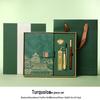 Chinese Style Leather Business Notebook with Color Pages - Custom National Tide Diary