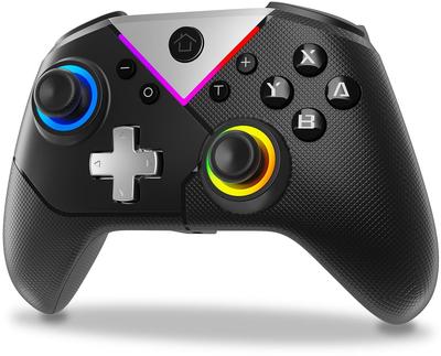 Switch Controller with Turbo Rapid Fire Macro Bluetooth Gyro Back RGB HD Sleep Wake Compatible with Switch Includes Japanese Instruction Manual
