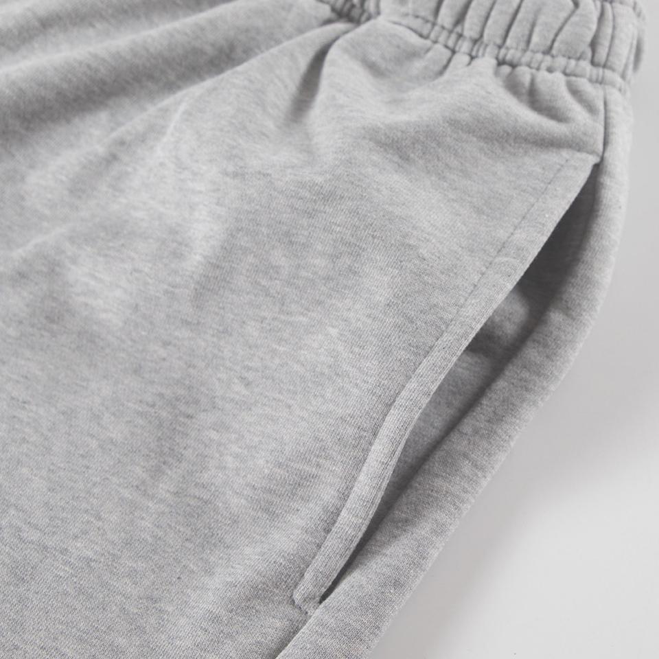NH01 Herren Sportshorts, Elastischer Bund, Lässige Fitnessshorts, Schwarze Baumwolle Trainings- & Streetwear-Hose