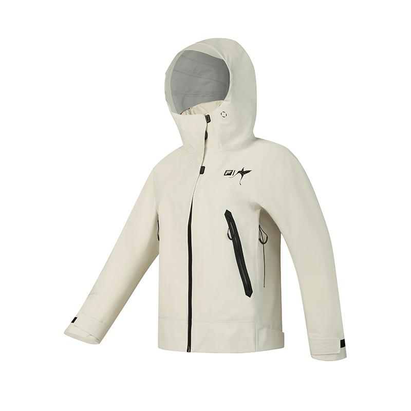 FILA Explorer Fashion Detachable Two-Piece Hooded Down Jacket Women outerwear Gray Beige A11W447913FBG