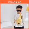 Printed Checkerboard Shoulder Bag Casual Chest Bag Children Crossbodybag Outdoor