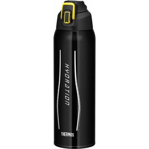 Thermos Water Bottle Vacuum Insulated Sports Bottle Black Camouflage 1.5L FHT-1500F BK-C