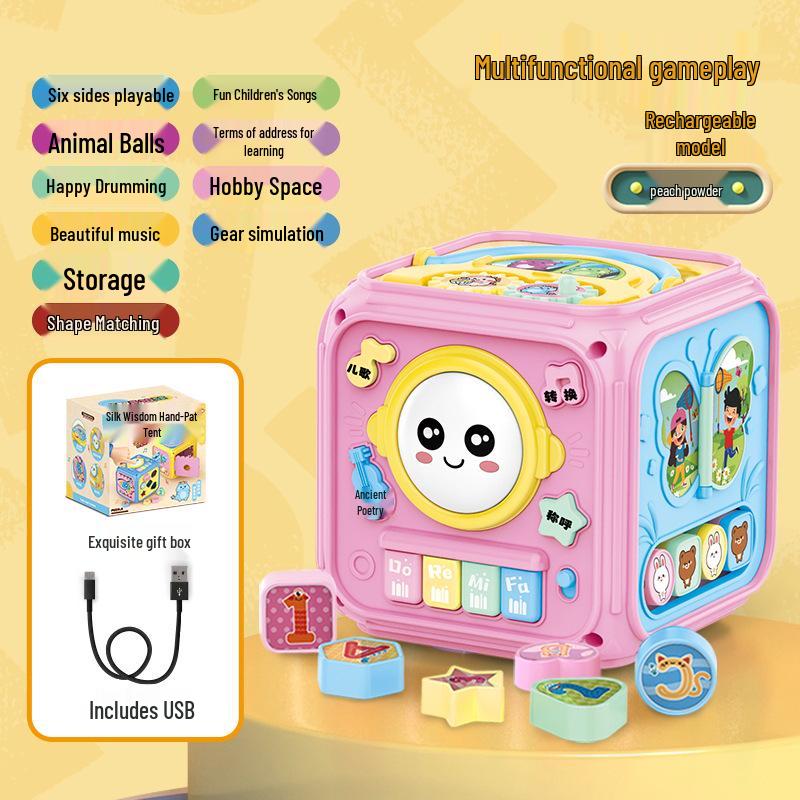 Multifunctional Baby & Toddler Educational Sound & Light Story Machine Drum