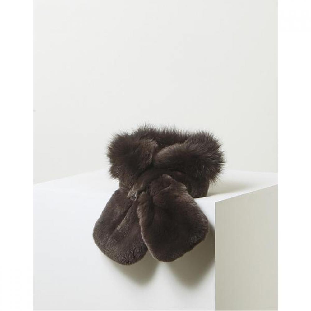 DakS Women S Fox Fur Scarf Dark Grey Dbmu4f741g3