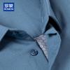 ROMON Men's Goose Down Padded Loose Fit Long-Sleeve Shirt Jacket