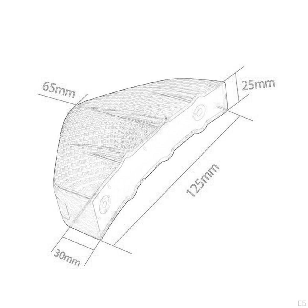 4Pcs Car Rear Lower Bumper Wing Lip Diffuser Spoiler Shark Fin Protector