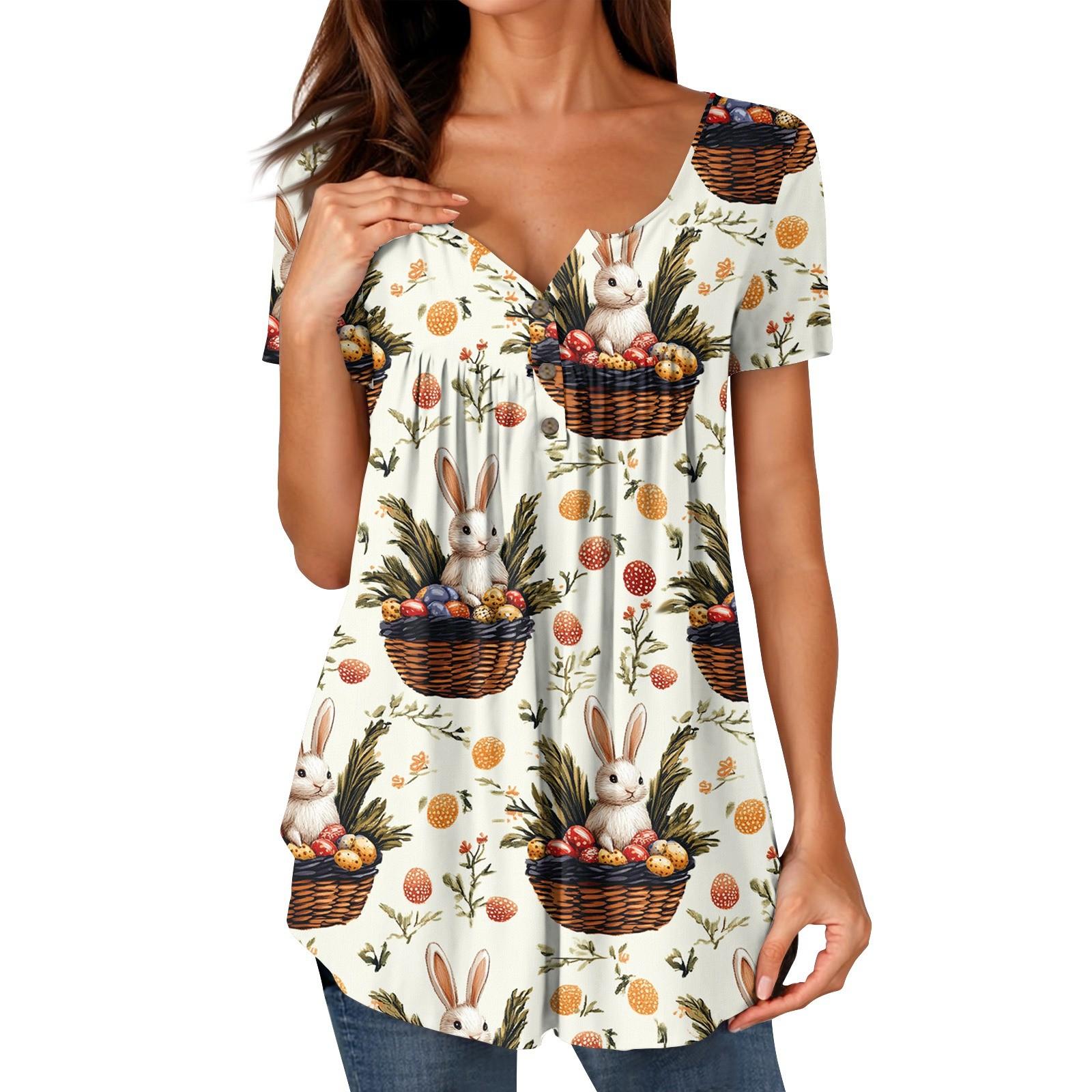 

Женские туники, топы, нарядные, повседневные, летние, с принтом, рубашки с коротким рукавом, свободный крой, плиссированный топ в стиле бохо M кофейный