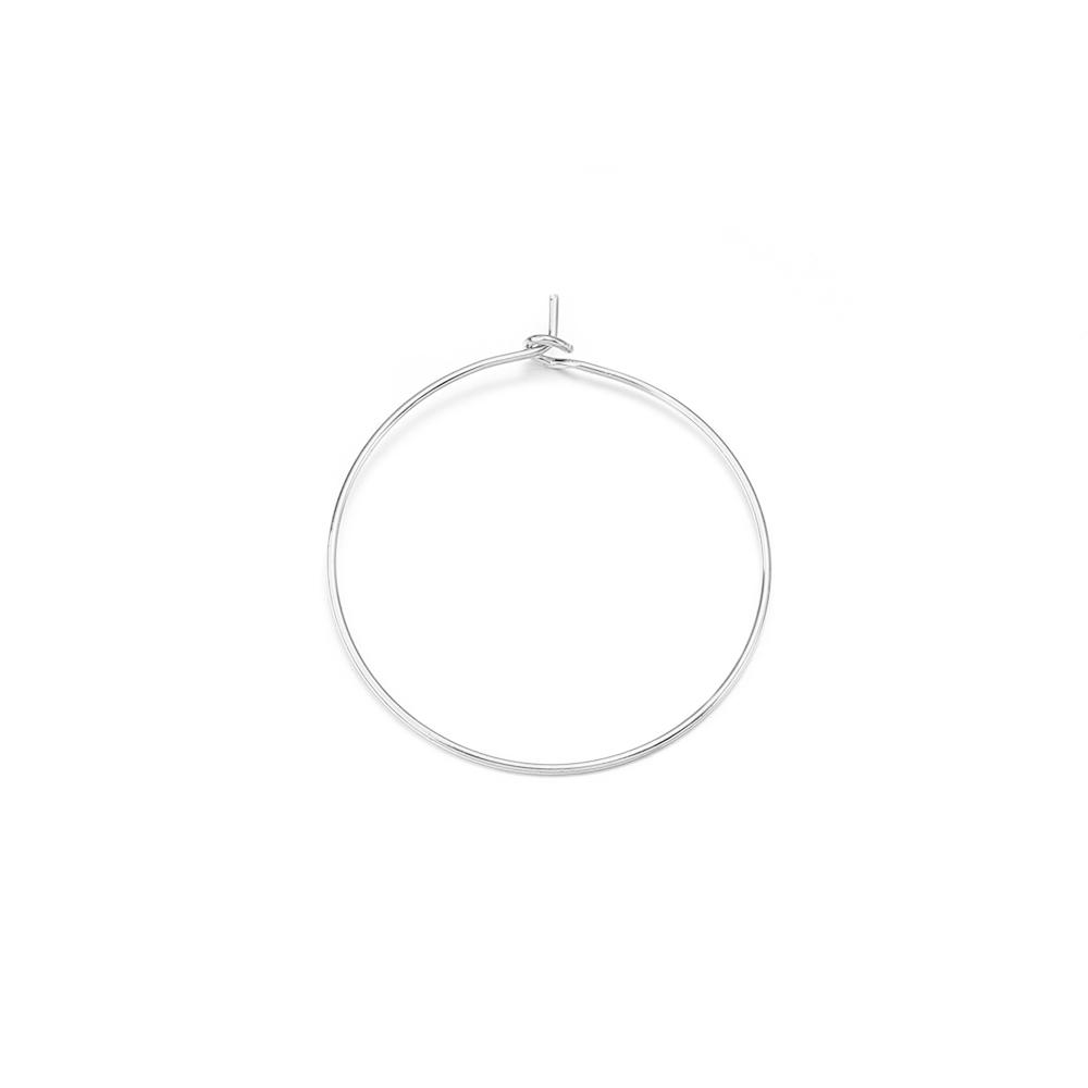 50pcs/lot Big Hoops Circle Earrings Gold Color  Round Earring Wire Circle for DIY Dangle Drop Earring Jewelry Making Accessories