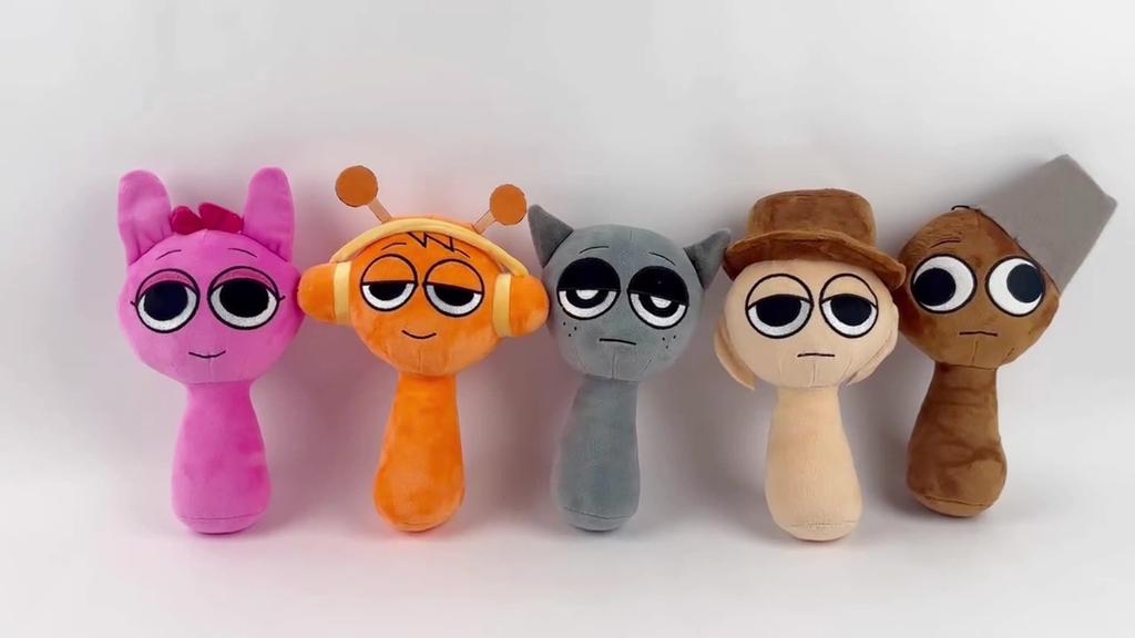 Spranky Plush Toy, 25cm, Horror Game Plush Toy, Soft Animal Pillow Figure, Doll, Christmas or Birthday Gift for Adults and Kids (Headphones)