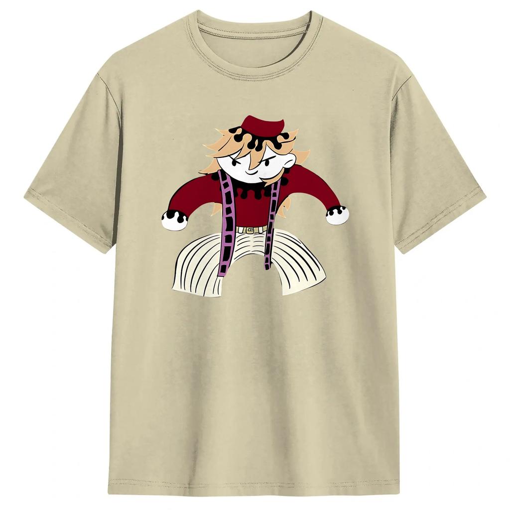 Anime Douma Upper T Shirt Unisexs Cotton Novelty TShirt Round Collar Tee Shirt Short Sleeve Tops Summer