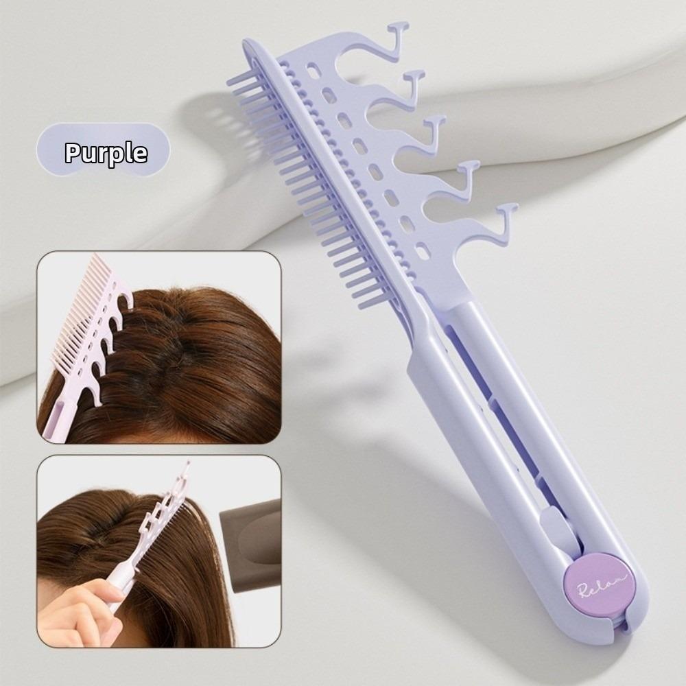 

V-shaped Two-in-one Bone Comb Portable Hairline Splint New Hair Root Fluffy Combs