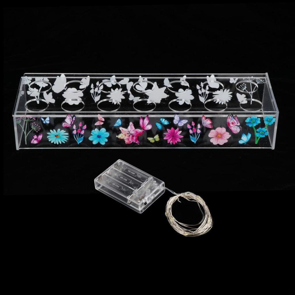 Flower Vase Plant Holder Acrylic Container Props Pot Art for