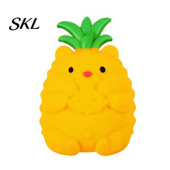 Relaxation Squeeze Ball Fake Fruit Stress Relief Toy, Peach Pineapple Strawberry Portable Reliever Giant Sensory Fidget Toy for Home Office School TPR