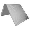 190T Polyester Taffeta Sluneční clona Markýza Stříška pro Venkovní Zahradu Nádvoří Terasa 132x226cmŠedá