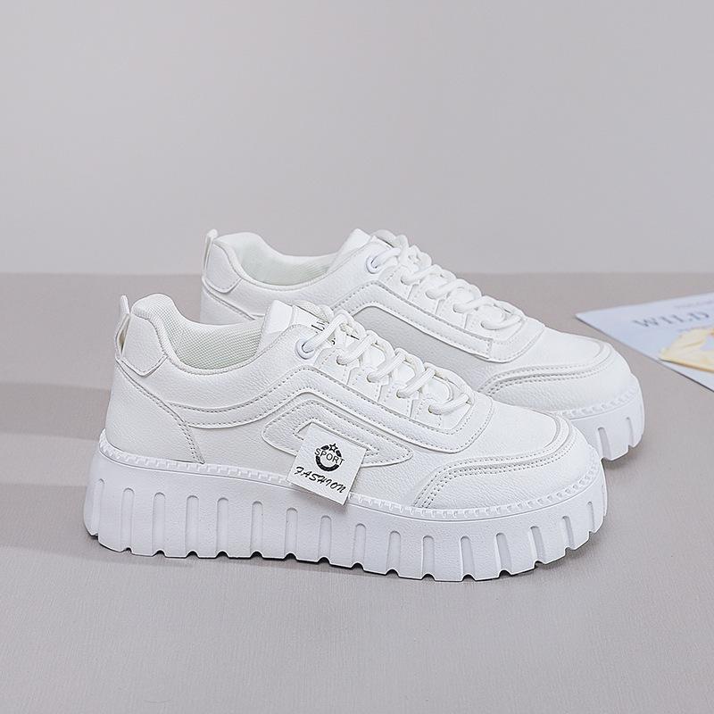 Little White Shoes Women's New Autumn Student Versatile Casual Trendy Shoes Thick Baseplate Shoes Women ZY12270