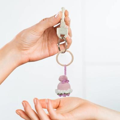 Keychain Accessories Doll Accessories Pendant Knitted Rose Sunflower Mini Handheld Flower
