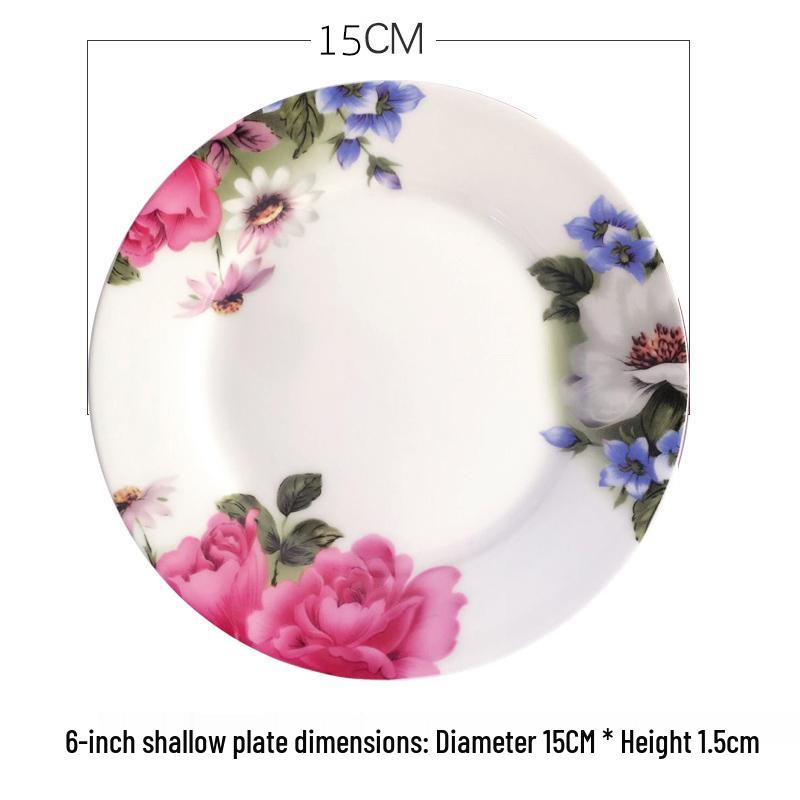 Imperial Concubine 10-inch Porcelain Soup and Serving Plate