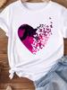 (Asian Size) Women Tee Top Clothing Casual letter cute 90s lovely  Short Sleeve T Shirt Fashion Printed Lady Female Graphic T-shirts