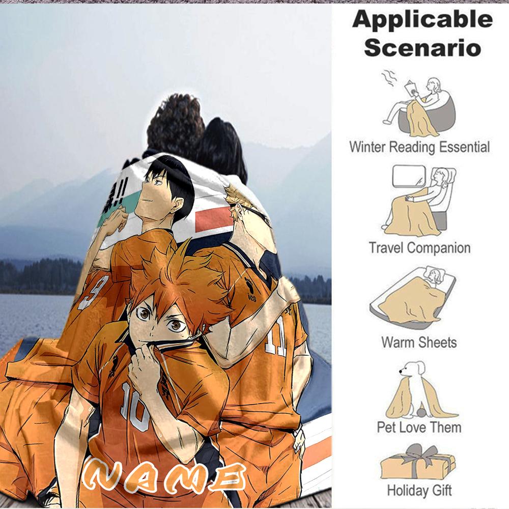 Custom 1pc Nightmare Volleyball Player Blanket, Soft And Comfortable Blanket, Casual Warm, Camping Travel Blanket, Birthday Gift Q91278