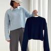 2025 Autumn Women's Versatile Round Neck Knit Sweater - European & American Fashion