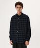 SHIRTER Navona Flannel Check Shirt (Navy)