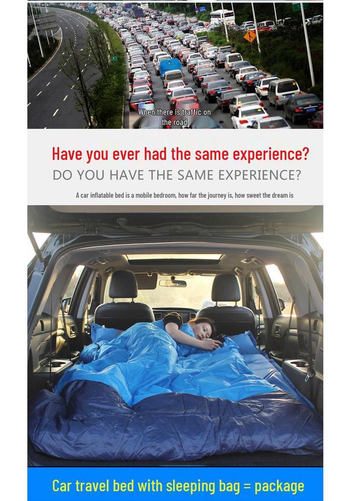 SUV Car Travel Sleep Pad: Automatic Inflatable Mattress (5cm Thick) for Trunk