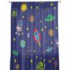 Space Astronaut Rocket Moon Planet Sheer Curtains for Living Room Decoration Window Curtains Kitchen Tulle Voile Curtains