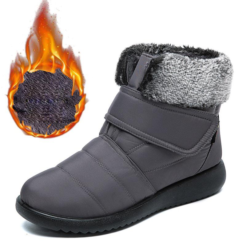 Autumn Large Size Women's Snow Boots Short Boots Plus Velvet Warm Non-slip Lightweight Casual Short Boots