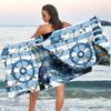 1 Stück Wal Marineblau Muster Strandtuch, Super Saugfähig Schnell Trocknend Badetuch, Leicht und Weich Strand Mode Decke für Strand Schwimmen