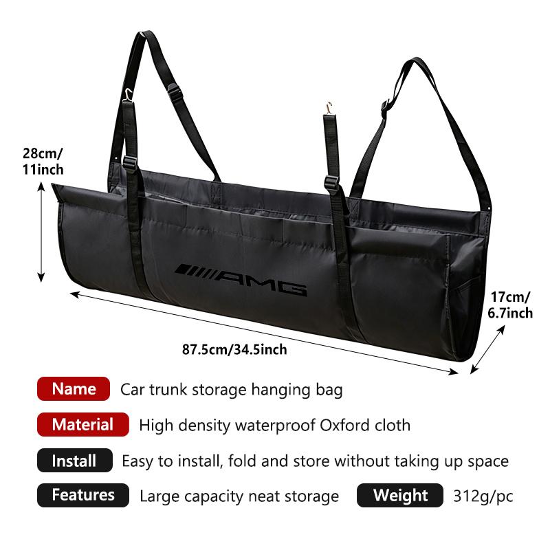 For AMG Car Trunk Organizers Oxford Cloth Interior Storage Bag Hanging Storage Bag Mercedes Benz CITAN VITO SPRINTER CLS SLK