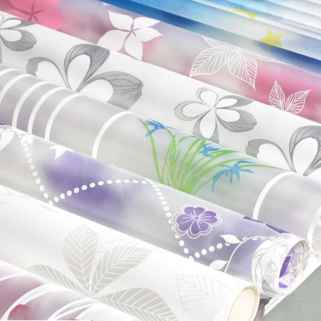 Window Privacy Film Glass WindowFilm Removable Vinyl Door Window CoveringsUV Blocking Sticker for Home Deco