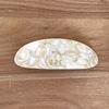 Classic Big Marble Barrette [Ivory Marble]